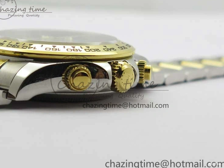 MiroTime 0520 Daytona 116520 SS YG UBF Best Edition Ice Blue MOP Crystal Markers Dial on SS YG Bracelet A Casual 2936